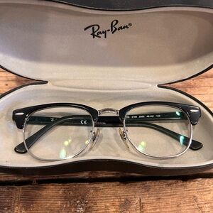 Ray-Ban RB5154 2000 Clubmaster Polished Black / Silver Eyeglas